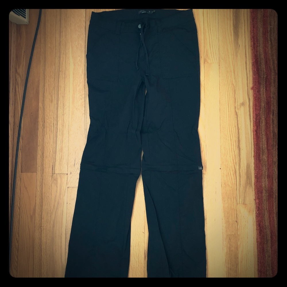 Prana Black Zip-Off Hiking Pants